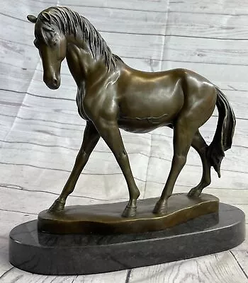 Handmade Vintage Cast Bronze After Milo Sculpture Equestrian Lost Wax Artwork • $199.50