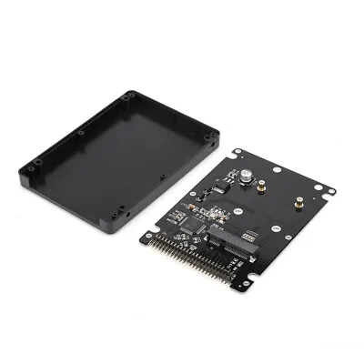 Mini PCI-E MSATA SSD Hard Disk Box Case To IDE 2.5inch 44Pin Adapter PATA/ID • £14.32