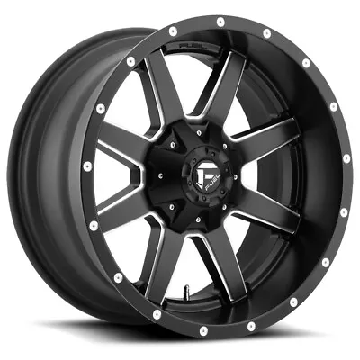 Fuel D538 Maverick 22x9.5 8x180 +25mm Black/Milled Wheel Rim 22  Inch • $518