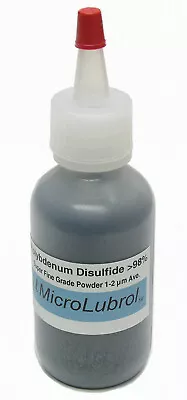 ½ Oz MICROLUBROL MOLYBDENUM DISULFIDE Moly MoS2 Powder SUPER FINE 1-2 Micron • $10.95