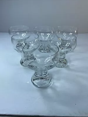 Vintage  Clear Bubble Stem Cocktail Champagne Wine Glasses  200ml • $29