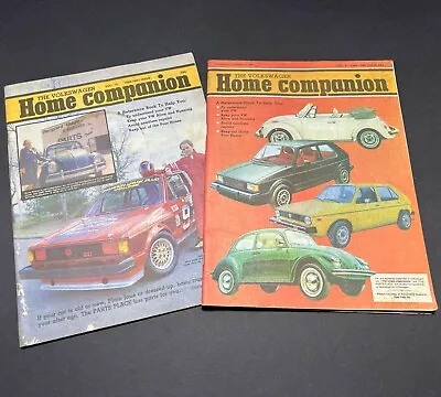 Rare Volkswagen Home Companion 1980s 2 Issues Articles Parts Ads Recycled Bug • $79.99