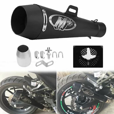 For CBR1000 Suzuki GSXR600 GSXR750 11-2021 M4 GP Slip On Exhaust Black Muffler • $39.98