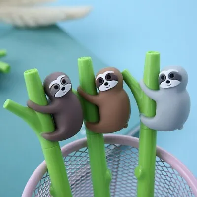 £2.99 • Buy Sloth On Tree Gel Pens 1pc Or 3pcs Kawaii Cute Novelty School Supplies Gift 