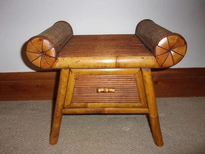 £20 • Buy Bamboo Occasional Side Coffee Table With Single Drawer
