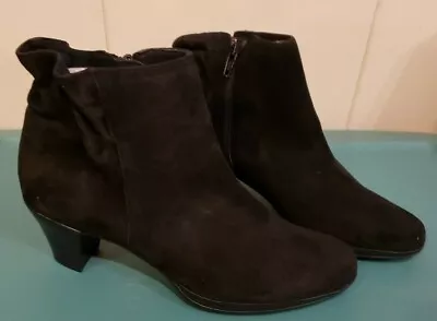 New In Box: Muro Black Suede Ankle Boot Size 6N -- Alfie • $41.70