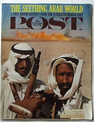 SATURDAY EVENING POST Jan 20 1962 Middle East Valentino Boxing Basketball Parole • $13