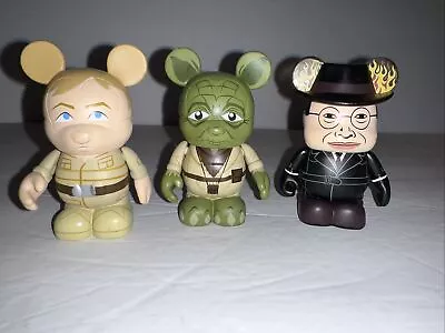 Lot 3 Star Wars Mike Sullivan Disney Vinylmation 3  Figures Luke Yoda Indiana • $3.99