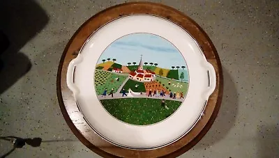 Villeroy & Boch Design Naif Handled Wedding Plate Platter Tray 12.5  • $25