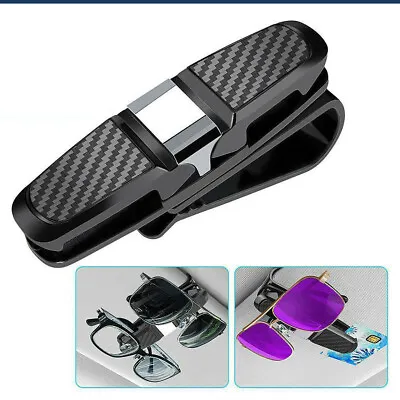 Auto Car Truck Sun Visor Glasses Sunglasses Card Ticket Holder Clip Accessories • £8.66