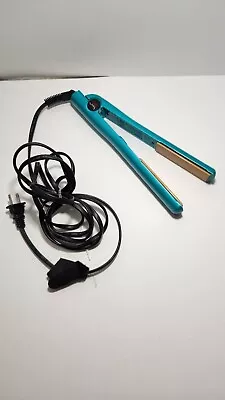 Chi Air Ceramic 1  Flat Iron Straightener True Teal CA1014 Cleaned And Working • $19