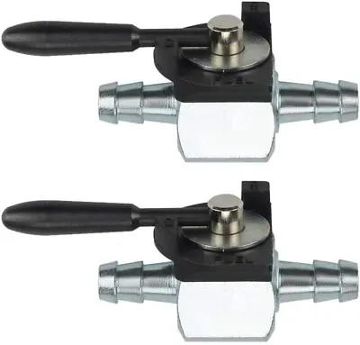 2X 1/4  Heavy Duty Fuel Gas Shut-Off Valve Steel In-line Cut-Off ATV Kart Mower • $11.99