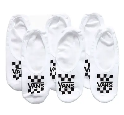 Vans 3 Pack Canoodle White No Show Socks Mens 9.5-13 • $13.96