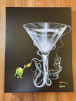 Michael Godard “Martini Genie”   Canvas Giclee 🔥  15/150 • $551.94