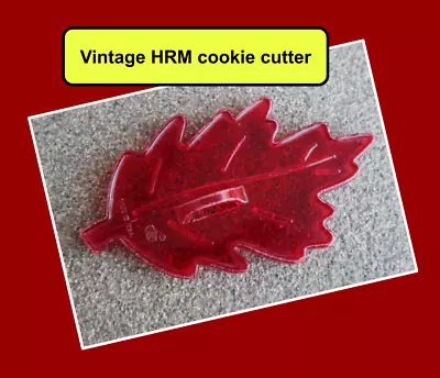 🟪 HRM Oak Tree Leaf Vintage Halloween Fall Plastic Handle Cookie Cutter 🟪 • $9.90