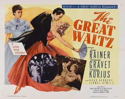£6.93 • Buy The Great Waltz Luise Rainer Vintage Movie Poster Print