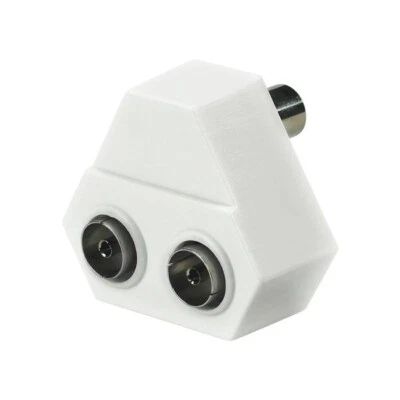 $4.99 • Buy EU275P 2 Way PAL TV Antenna Splitter Indoor Passive, Plastic Casing 2 WAY PAL TV