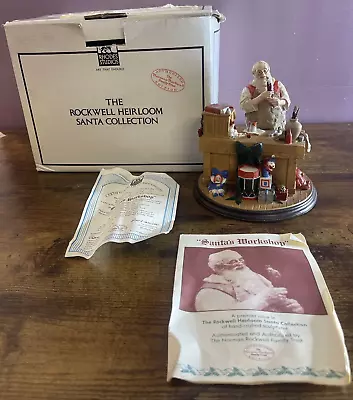 Vintage Norman Rockwell Heirloom Santa's Workshop #50746  Figurine Christmas • $19.99