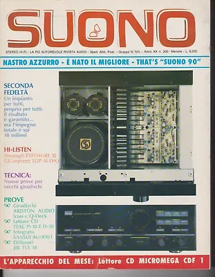 1990 01 Sound January 1990 N.200 Year Xx Reader CD Micromega Cdf 1 • $13.05