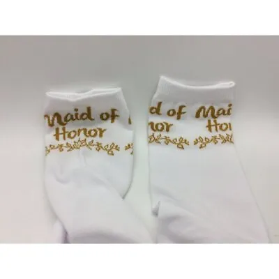 £1.97 • Buy Wedding Socks Bridesmaid Proposal Gift Maid Of Honor Socks
