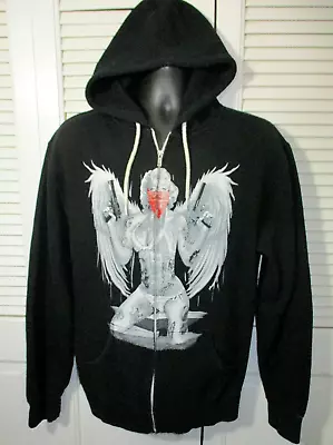 Awesome MARILYN MONROE Full Zip Hoodie~Men's XL~Wings & Guns~EUC! • $15.99