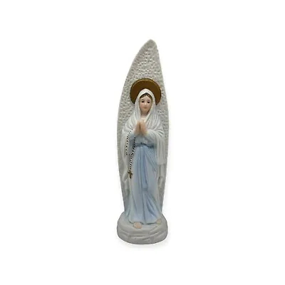 Vintage Praying Madonna Virgin Mary Rosary Figurine Music Box  Bisque Porcelain • $18.71