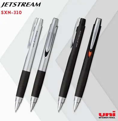 Uni-ball SXN-310 Jetstream Premier Retractable Roller Ball Pen Black & Silver • £6.99