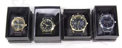 WATCHES Men’s Lot Of 4 Original Boxes Quartz Water Resistant NEW Needs Battery • $58.08