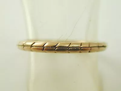 £585 • Buy Georgian 15 Carat Gold Split Ring Scroll Pattern Design 3.0 Grams 1820s