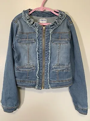 Mayoral Girl Jean Jacket - Girls Size 128Cm US 8 Blue • $13.99