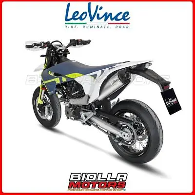 14368e Complete Silencer Leovince Husqvarna 701 Supermoto 2023 - Lv One Evo Stai • $894.80