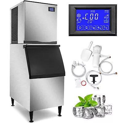 33  Air Cooled Full Cube Ice Machine 1000lbs / 24H Split With 639lbs Storage Bin • $2668