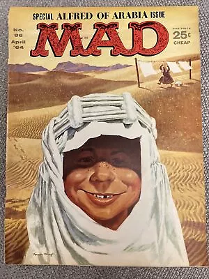 Mad Magazine #86 - April 1964 - Alfred Of Arabia - FIRST ISSUE WITH A FOLD-IN! • $20