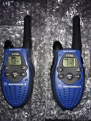 2 Motorola T5410 Two Way Radio Walkie Talkies Brand New OLD STORE STOCK MINT  • $9.99