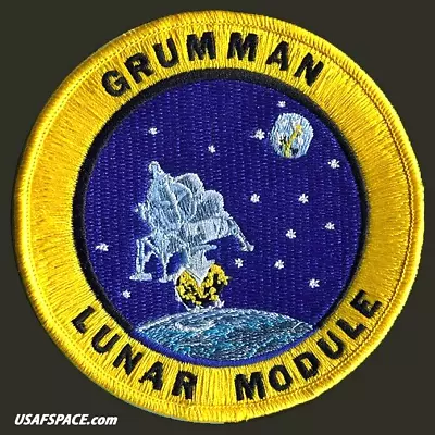 GRUMMAN LUNAR MODULE - ORIGINAL AB Emblem - 4  NASA APOLLO SPACE PATCH -MINT • $12.95