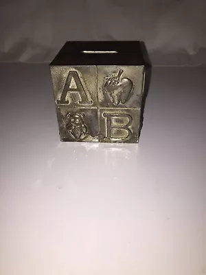 ABC Metal Building Block Bank. Heavy Ware • $4.74