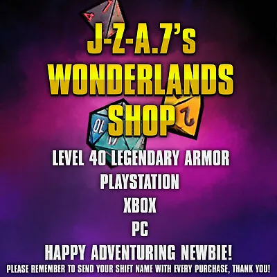 PS/XBOX/PC Tiny Tina's Wonderlands LEVEL 40 LEGENDARY ARMOR • $6.50