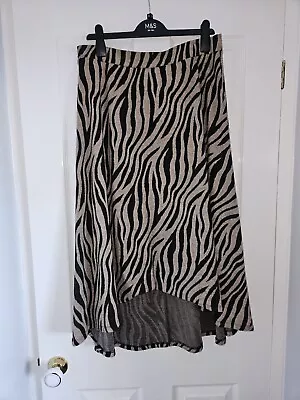 M&S Zebra Print Skirt Size 16 • £7.50