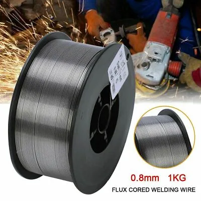 1/2/3/4pcs Gasless Welding Wire MIG Flux Cored Reel 0.8mm 1kg AWS A5.20 E71T-GS • £2.88