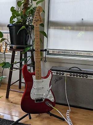 2011 Fender Special Stratocaster USA Candy Apple Red/maple With Upgrades • $1850