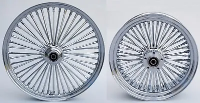 Fat Spoke Wheels 21 & 16 Chrome Front/rear Harley Sportster Iron 2008-2018 • $800.95