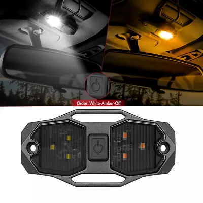 For Polaris Ranger RZR UTV White & Amber Roll Bar Mount LED Dome Light W/Switch • $24.99