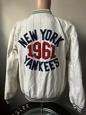 Vintage Mirage New York Yankees 1961 MLB Reversible Jacket Cooperstown M 90s • $119.99