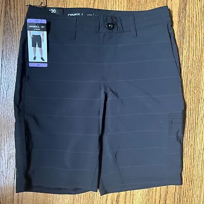 O'Neill Men's Crossover Hybrid Shorts Size 30 Black 11-Inch Inseam NWT • $13.99