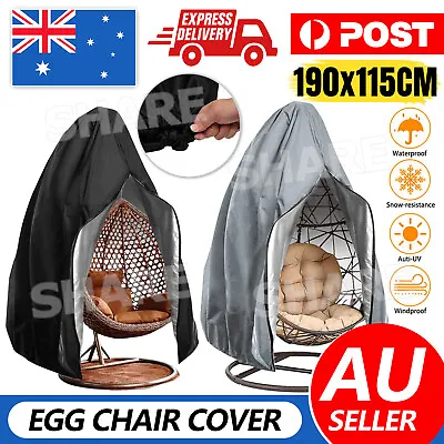 Hanging Swing Egg Chair Cover Furniture Garden Rattan Outdoor Rain Waterproof AU • $18.85