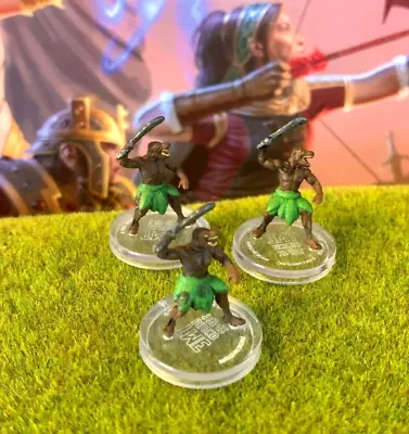 $11.56 • Buy Biloko X3 Lot D&D Miniature Dungeons Dragons Mwangi Expanse Warrior Fey Spriggan