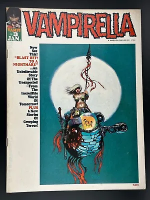 VAMPIRELLA #3 1970 Warren Bronze Age Horror Magazine Bode Cover Scarce • £261.03
