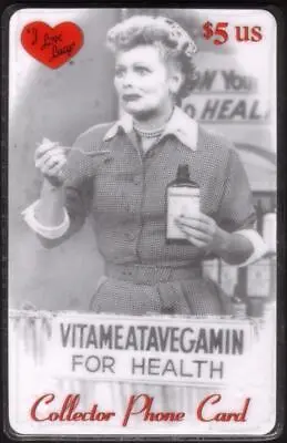 $5. 'I Love Lucy' Lucy & Vitameatavegamin 'Lucy Does A TV Commercial' Phone Card • $6.97