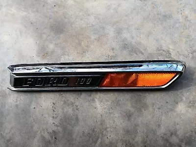 OEM 1968 69 70 71 72 Ford Truck F100 RH Pass Side Hood Emblem Badge C8TB-16720-A • $35