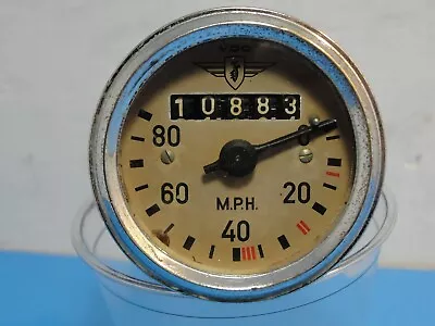 Vintage Zundapp Original VDO Motorcycle Speedometer 80 MPH. • $125